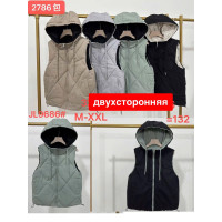 Жилетка жіноча двостороння оптом р.M-2XL Китай