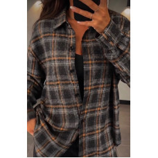 Стильна жіноча трендова сорочка з камінням оптом р.3XL-6XL Китай