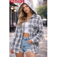 Сорочка жіноча з капюшоном оптом р.oversize Китай
