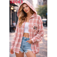 Сорочка жіноча з капюшоном оптом р.oversize Китай