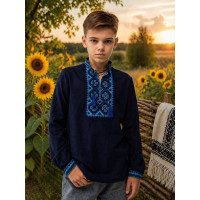 Сорочка-вишиванка для хлопчика льон оптом р.98–140 р. Україна