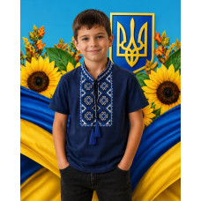 Сорочка-вишиванка для хлопчика кулір оптом р.98–164 р. Україна