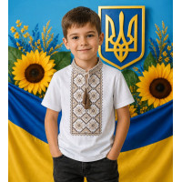Сорочка-вишиванка для хлопчика кулір оптом р.98–164 р. Україна