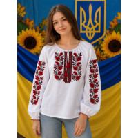 Вишиванка для дівчинки поплін оптом р.152-170 Україна