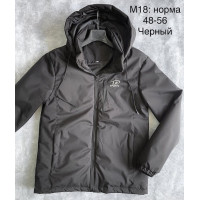 Куртка чоловіча норма чорний оптом р.48-56 Україна