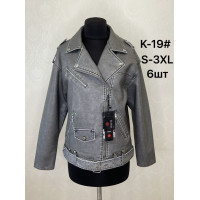 Куртка жіноча кожазам оптом р.S-3XL Китай