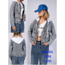 Жіноча джинсова куртка оптом р.S-3XL Китай