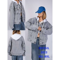 Жіноча джинсова куртка батал оптом р.3XL-8XL Китай