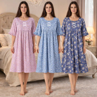 Нічна сорочка жіноча оптом р.3XL-5XL Китай