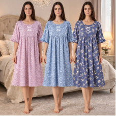 Нічна сорочка жіноча оптом р.3XL-5XL Китай