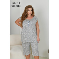 Піжама жіноча батал бамбук оптом р.5XL-9XL Китай