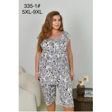 Піжама жіноча батал бамбук оптом р.5XL-9XL Китай