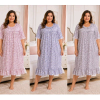 Нічна сорочка жіноча бамбук оптом р.2XL-4XL Китай