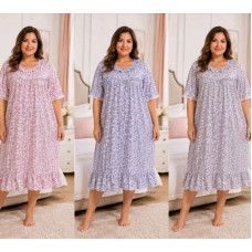 Нічна сорочка жіноча бамбук оптом р.2XL-4XL Китай