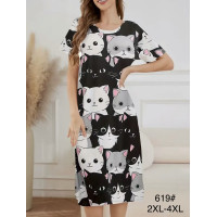 Туніка для сну бамбук оптом р.2XL-4XL Китай