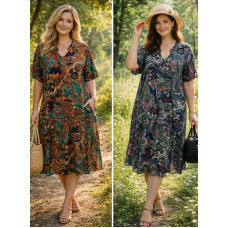 Жіноча легка сукня бохо оптом р. oversize Китай
