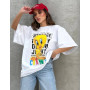 Жіноча футболка оптом р. oversize Туреччина