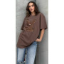 Жіноча футболка оптом р. oversize Туреччина