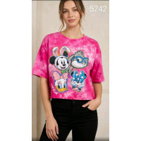 Футболка жіноча Disney оптом р.oversize Китай