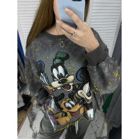 Стильний жіночий світшот Disney вільного пошиття р.оверсайз Китай