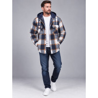 Кофта мужская на пуговицах мех норма р.XL-5XL Турция