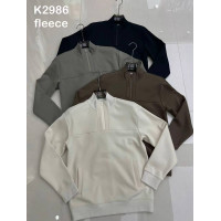 Мужская тёплая кофта на молнии р. M–3XL оптом Китай